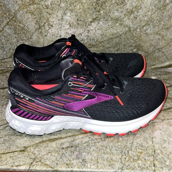 Brooks Adrenaline GTS 19 Womens Running Shoes Black Athletic Sneakers Size 8.5 - Picture 3 of 11